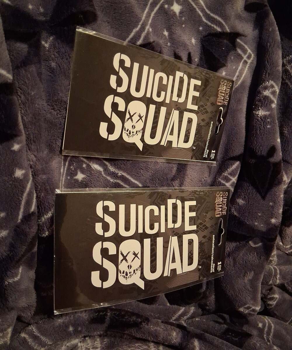 2 Dc Comics Suicide Squad Decal Stickers for Vehicle Window!